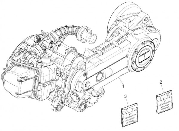Motor Motor - Vespa Sprint 50ccm 4T 3V AC 2017- ZAPCA0201