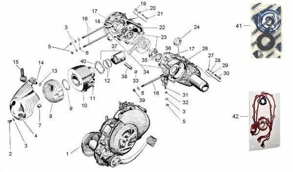 Motor Motor - Vespa Vespa 150 150ccm 2T AC 1957-1958 VB1T