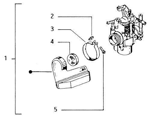 Motor Luftfilter - Vespa Vespa 50 50ccm 2T AC - V5N1T