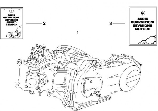 Motor Motor - Vespa GT 250ccm 4T LC 2006- ZAPM45102