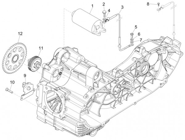 Motor Anlasser - Piaggio MP 3 500ccm 4T LC 2015- ZAPM86101