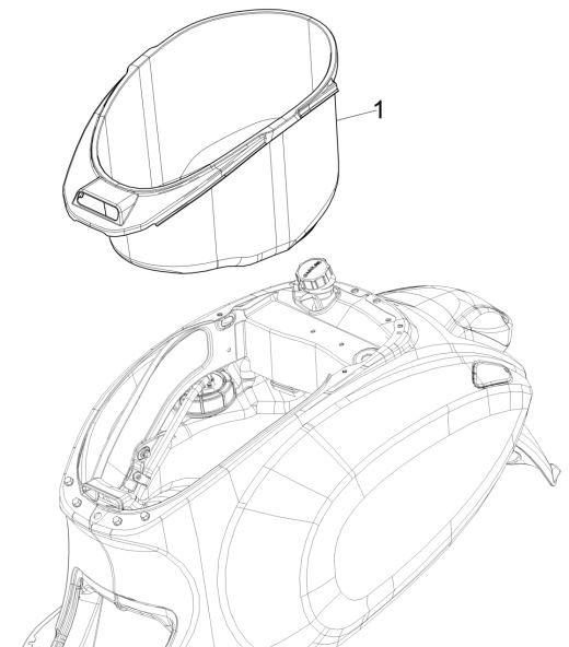 Fahrgestell Helmfach - Vespa Sprint 50ccm 4T 3V AC 2017- ZAPCA0201