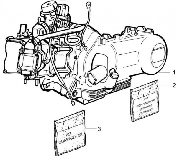 Motor Motor - Vespa GTS 125ccm 4T LC 2007- ZAPM31300