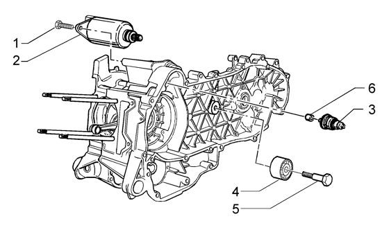 Motor Anlasser - Vespa GT 125ccm 4T LC 2004- ZAPM3110000001001