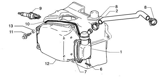 Motor Zylinderkopfabdeckungen - Piaggio Beverly 200ccm 4T LC 2003- ZAPM2820000001001