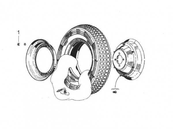 Radaufhängung Räder - Vespa Vespa 125 125ccm 2T AC 1960- VNS2T