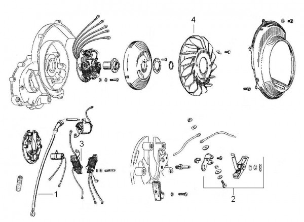 Motor Lichtmaschine - Vespa Vespa 125 125ccm 2T AC 1961-1962 VNB3T