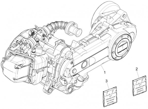 Motor Motor - Piaggio Zip II 50ccm 4T 3V AC 2018- LBMCA2100