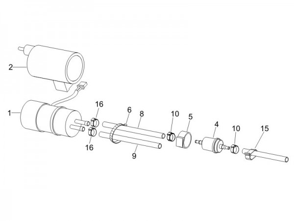 Fahrgestell Benzinpumpe - Piaggio Beverly 125ccm 4T LC 2007- ZAPM28900