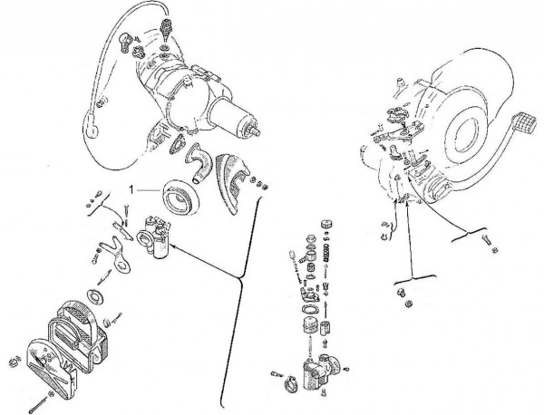 Motor Vergaser - Vespa Vespa 125 125ccm 2T AC 1951-1952 V30T