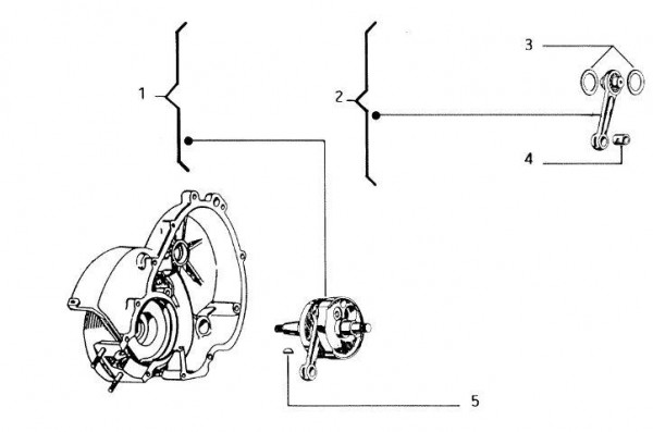 Motor Kurbelwelle - Vespa Vespa 50 50ccm 2T AC - V5N1T