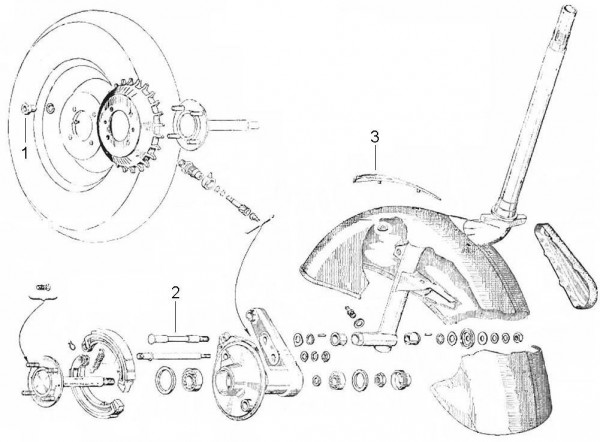 Fahrgestell Kotflügel - Vespa Vespa 150 150ccm 2T AC 1963-1966 VBB2T