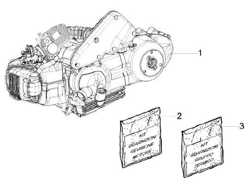 Motor Motor - Piaggio Liberty 125ccm 4T 2V AC 2013- RP8M73100