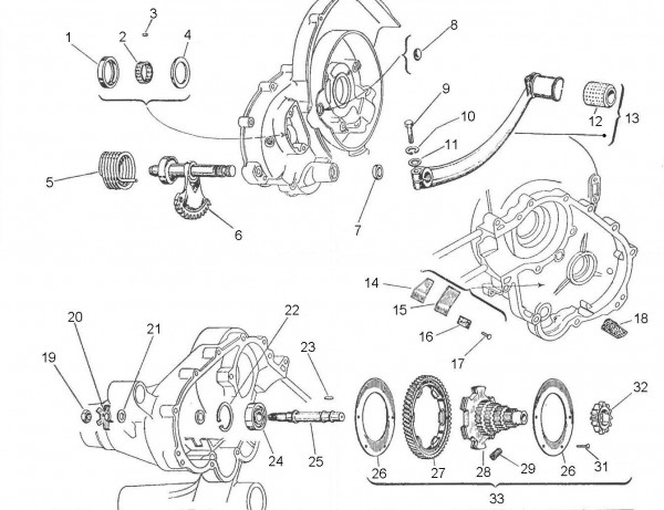 Motor Kickstarter - Vespa Vespa 150 150ccm 2T AC 1961-1962 VBB1T