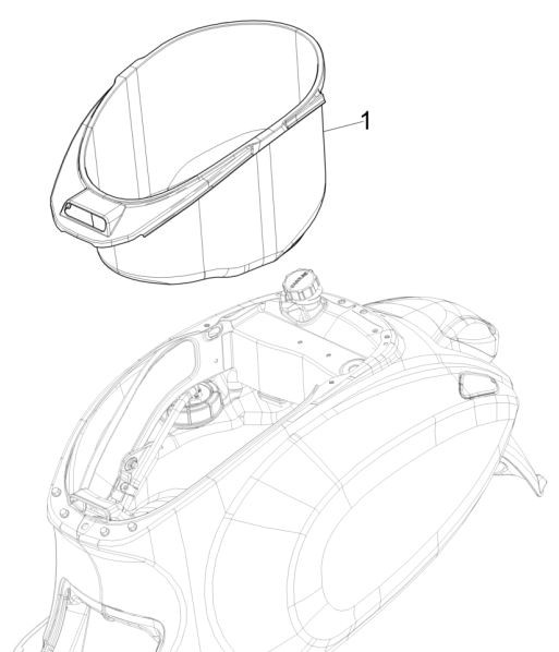 Fahrgestell Helmfach - Vespa Sprint 125ccm 4T 3V AC 2017- ZAPMA1300
