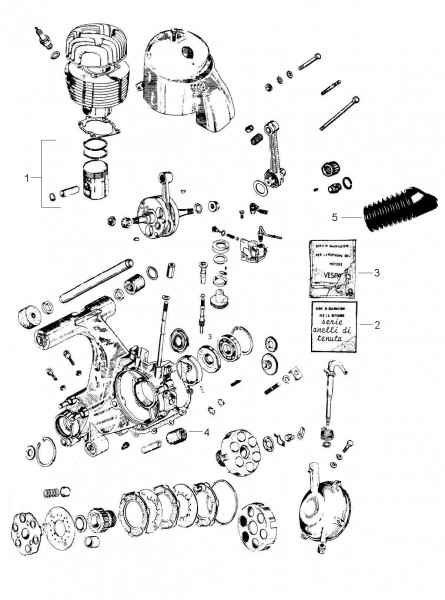 Motor Zylinder - Vespa Vespa 150 150ccm 2T AC 1959-1960 VBA1T