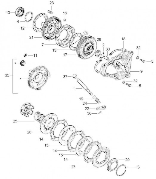 Motor Kupplung - Vespa Vespa 90 90ccm 2T AC 1965- V9SS1