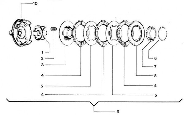 Motor Kupplung - Vespa Vespa 50 50ccm 2T AC - V5N1T