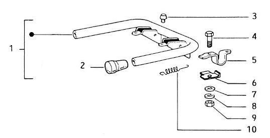 Fahrgestell Hauptständer - Vespa Vespa 50 50ccm 2T AC - V5N1T
