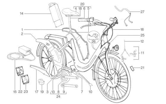 Alle Gruppen elektrische Ausrüstung - Piaggio Albatros ccm Elektro 2002-