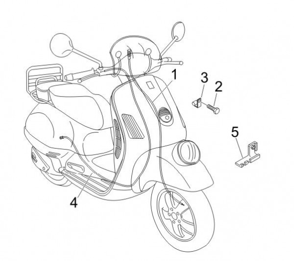 Bowdenzüge Bowdenzüge - Vespa GT 250ccm 4T LC 2006- ZAPM45102