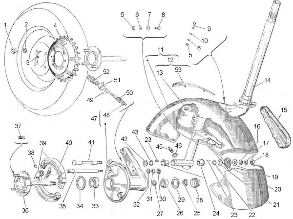 Fahrgestell Kotflügel - Vespa Vespa 150 150ccm 2T AC 1961-1962 VBB1T