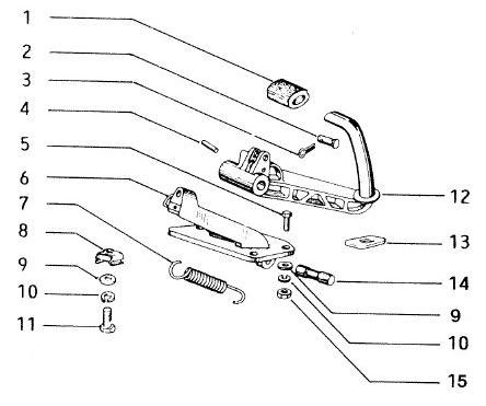 Bowdenzüge Fußbremspedal - Vespa Vespa 50 50ccm 2T AC - V5N1T