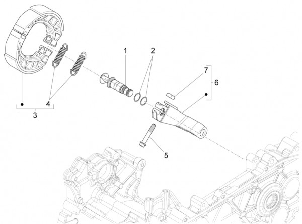 Bowdenzüge Bremsanlage hinten - Vespa Sprint 150ccm 4T 3V AC 2017- ZAPMA1400
