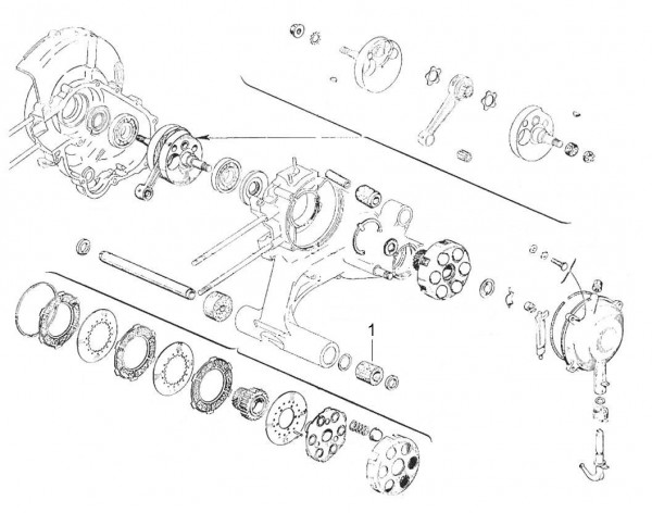 Motor Kupplung - Vespa Vespa 150 150ccm 2T AC 1963-1966 VBB2T