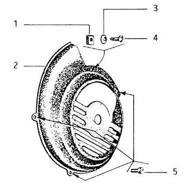 Motor Schwungradabdeckung - Vespa Vespa 50 50ccm 2T AC - V5N1T