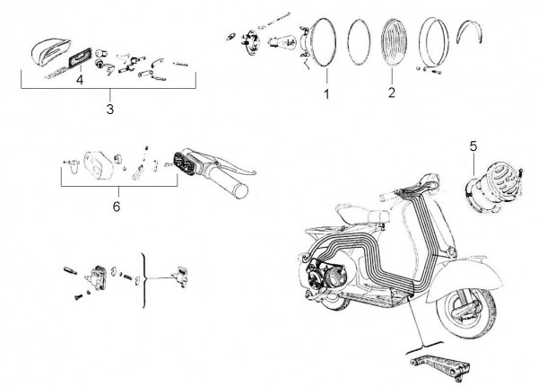 Elektrische Anlage elektrische Anlage - Vespa Vespa 125 U 125ccm 2T AC - VU1T