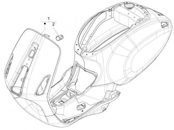 Fahrgestell Fahrgestell - Vespa Sprint 50ccm 4T 3V AC 2017- ZAPCA0101