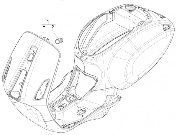 Fahrgestell Fahrgestell - Vespa Sprint 150ccm 4T 3V AC 2017- ZAPMA1400