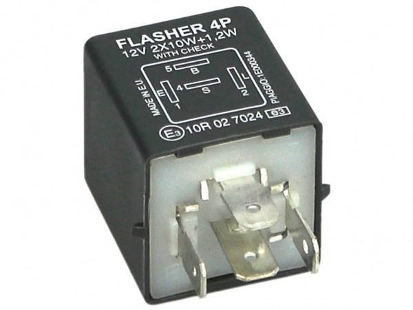 Blinkrelais 12V 2x10W + 1,2W
