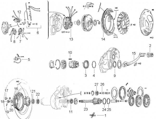 Motor Lichtmaschine - Vespa Vespa 150 150ccm 2T AC 1955-1956 VL2T