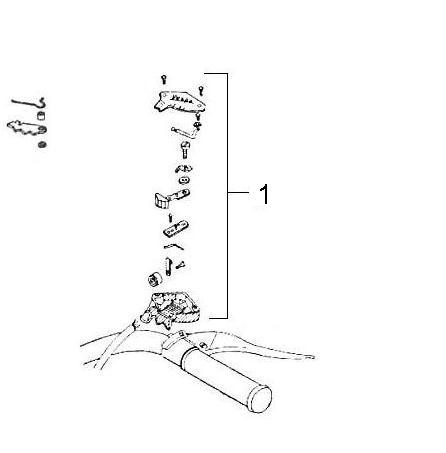 Elektrische Anlage Schalter - Vespa Vespa 150 150ccm 2T AC 1955-1956 VL2T