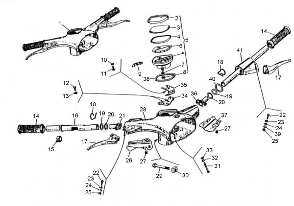 Lenker Lenker - Vespa Super Sport 180ccm 2T AC 1965-1968 VSC1T