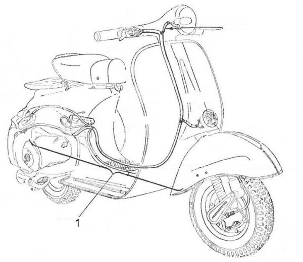 Elektrische Anlage Kabelbaum - Vespa Vespa 150 150ccm 2T AC 1961-1962 VBB1T