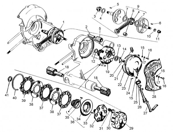 Motor Kurbelwelle - Vespa Super Sport 180ccm 2T AC 1965-1968 VSC1T