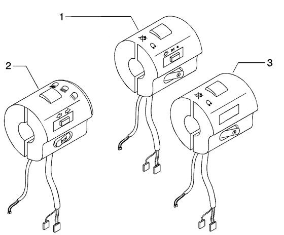 Elektrische Anlage Schalter - Piaggio Beverly 200ccm 4T LC 2004- ZAPM2820000001001
