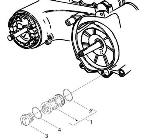 Piaggio Zip 2 50 DT AC 10- LBMC25E Rückspiegel Ersatzteile