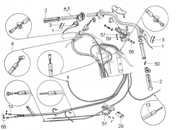 Lenker Lenker - Vespa Vespa 125 125ccm 2T AC 1953- VM2T