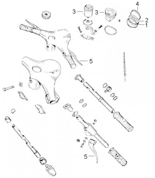 Lenker Lenker - Vespa Vespa 90 Racer 90ccm 2T AC 1971-1973 V9SS2T