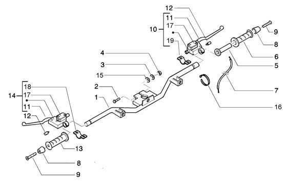 Lenker Lenker - Piaggio Beverly 200ccm 4T LC 2005- ZAPM2820000001001