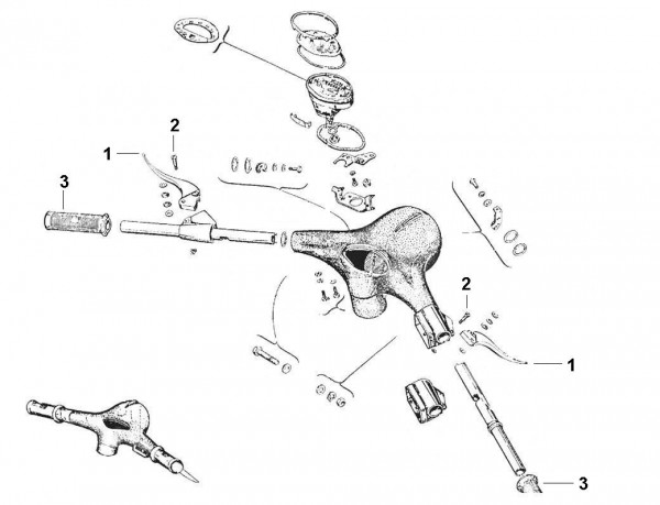 Lenker Lenker - Vespa Vespa 125 125ccm 2T AC 1948-1950 V1T