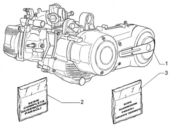 Motor Motor - Piaggio Beverly 500ccm 4T LC 2004- ZAPM34100