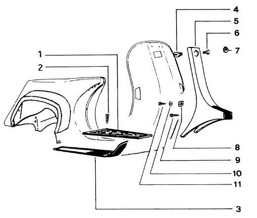 Fahrgestell Kaskade - Vespa Vespa 50 50ccm 2T AC - V5N1T
