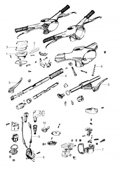 Motor Lenker - Vespa Vespa 150 150ccm 2T AC 1959-1960 VBA1T