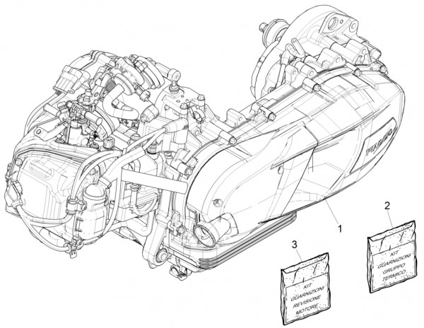 Motor Motor - Vespa Sprint 150ccm 4T 3V AC 2017- ZAPMA1400