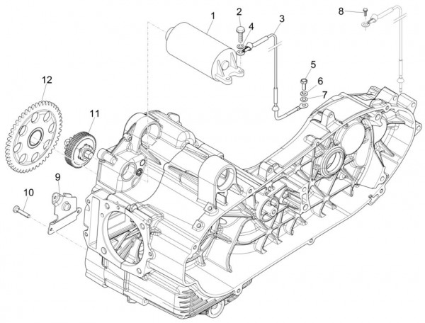 Motor Anlasser - Piaggio MP 3 500ccm 4T LC 2015- ZAPM86101